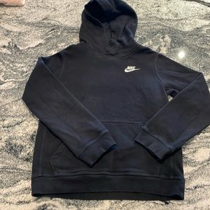 Black Youth Nike Hooded Sweatshirt with pocket Size Medium